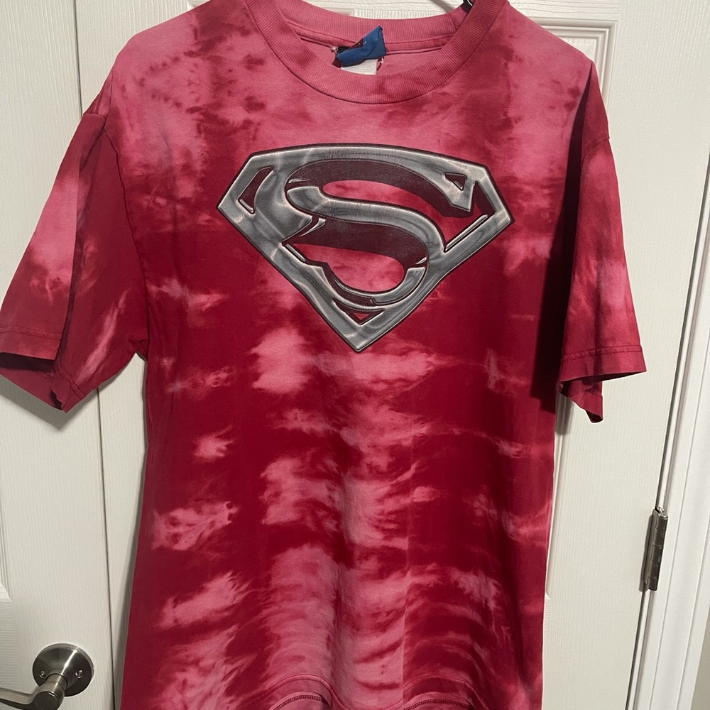 Vintage Superman Shirt Bleached